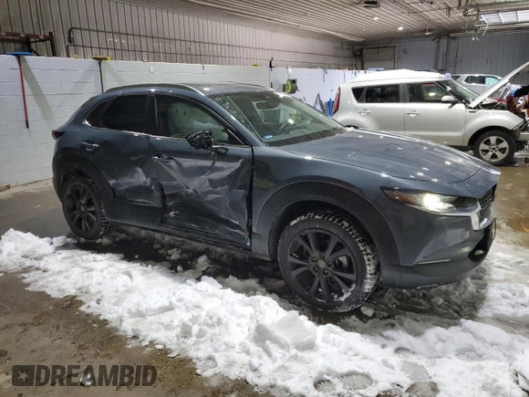 2024 Mazda CX-30 2.5 S Carbon Edition with VIN 3MVDMBCM2RM614198, listed as a Copart auction lot 43859965 with 12,358 mi miles and Salvage Title. Bid and sale history available at carsss.com. Image 4.