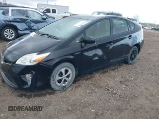 2013 Toyota Prius One with VIN JTDKN3DU9D5555689, listed as a IAAI auction lot 42041510 with 116,597 mi miles. Bid and sale history available at carsss.com. Image 2.