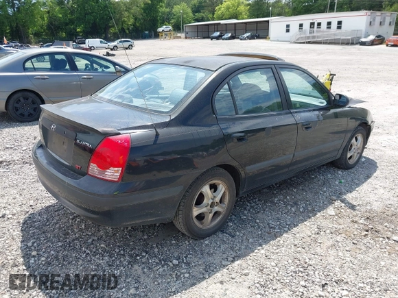 2005 Hyundai Elantra GLS with VIN KMHDN46D05U116895, listed as a IAAI auction lot 42345616 with 292,340 mi miles and . Bid and sale history available at DreamBid. Image 4.