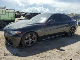 2017 Alfa Romeo Giulia with VIN ZARFAEBN7H7531217, listed as a Copart auction lot 60130275 with 91,768 mi miles and Salvage title. Bid and sale history available at DreamBid. Image 1.