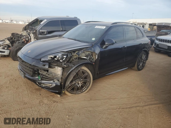2017 Porsche Cayenne GTS with VIN WP1AD2A28HLA83870, listed as a Copart auction lot 87222024 with 48,476 mi miles and Salvage title. Bid and sale history available at DreamBid. Image 1.