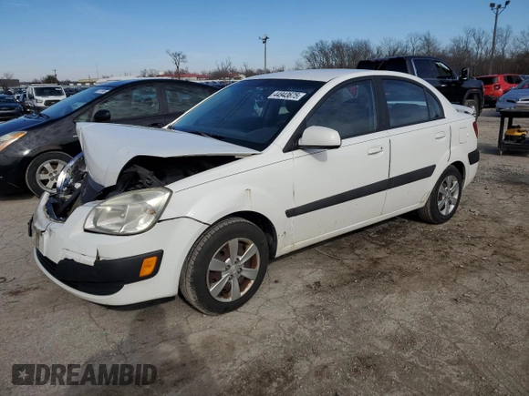 2009 Kia Rio LX with VIN KNADE223396477003, listed as a Copart auction lot 44943675 with 174,791 mi miles and Salvage Title. Bid and sale history available at carsss.com. Image 1.