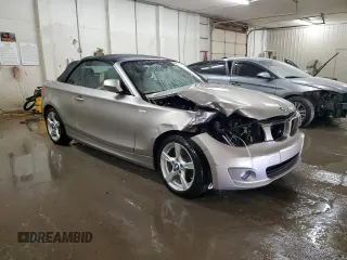 2013 BMW 1 Series 128i with VIN WBAUL7C51DVU09218, listed as a Copart auction lot 53357235 with 119,644 mi miles and Salvage Title. Bid and sale history available at carsss.com. Image 4.