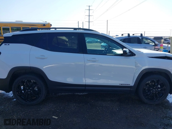 2021 GMC Terrain SLE with VIN 3GKALMEV8ML370164, listed as a IAAI auction lot 40569611 with 53,820 mi miles and . Bid and sale history available at carsss.com. Image 13.