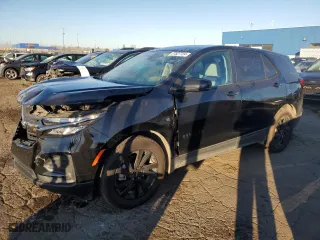 2024 Chevrolet Equinox LS with VIN 3GNAXHEG0RL245408, listed as a Copart auction lot 77527724 with 9,178 mi miles and Salvage Title. Bid and sale history available at carsss.com. Image 1.