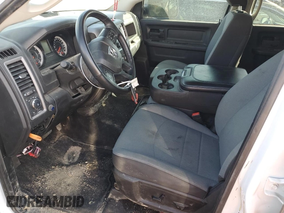 2023 Ram 1500 Express with VIN 3C6RR7KTXPG669368, listed as a Copart auction lot 51574025 with 35,443 mi miles and Salvage title. Bid and sale history available at DreamBid. Image 7.