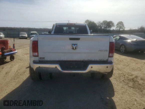 2015 Ram 3500 Laramie with VIN 3C63RRJL0FG625560, listed as a Copart auction lot 43155315 with 176,003 mi miles and Salvage Title. Bid and sale history available at carsss.com. Image 6.