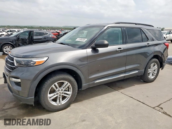 2020 Ford Explorer XLT z VIN 1FMSK8DH4LGC57106, wystawiony jako Copart lot #51095205 z przebiegiem 122 153 mil mil oraz Szkoda całkowita • Salvage title. Historia ofert i sprzedaży dostępna na DreamBid. Obrazek 1.