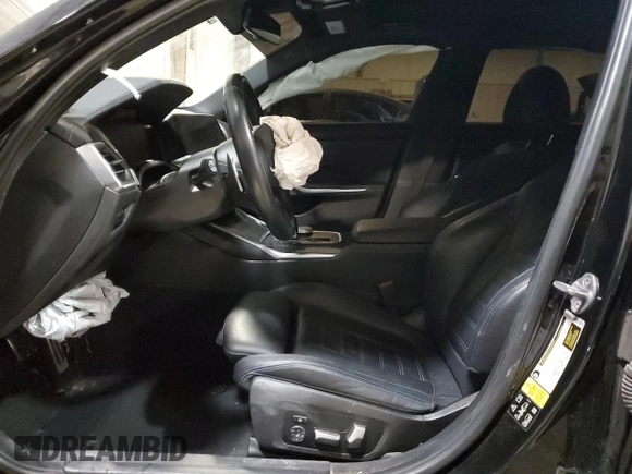2022 BMW 3 Series M340i xDrive with VIN 3MW5U9J08N8C24995, listed as a Copart auction lot 83840124 with 0 mi miles and Salvage Title. Bid and sale history available at carsss.com. Image 7.