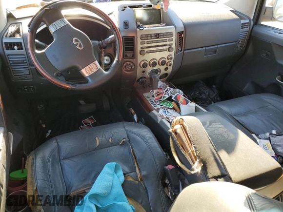 2004 Infiniti QX56 with VIN 5N3AA08CX4N806343, listed as a Copart auction lot 78812934 with 0 mi miles and Salvage Title. Bid and sale history available at carsss.com. Image 8.