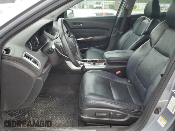 2015 Acura TLX Technology with VIN 19UUB2F56FA018047, listed as a Copart auction lot 60394865 with 204,277 mi miles and Salvage title. Bid and sale history available at DreamBid. Image 7.