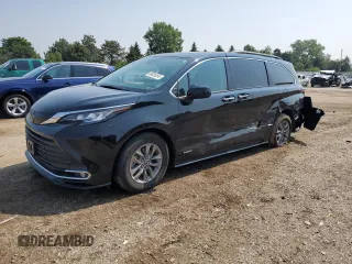 2021 Toyota Sienna XLE with VIN 5TDYSKFC3MS037346, listed as a Copart auction lot 58826265 with 55,309 mi miles and Salvage title. Bid and sale history available at DreamBid. Image 1.