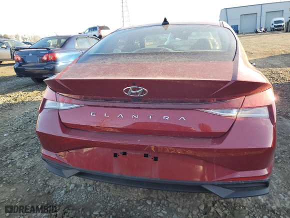 2023 Hyundai Elantra SE with VIN KMHLL4AGXPU579259, listed as a Copart auction lot 87810635 with 13,179 mi miles and Salvage Title. Bid and sale history available at carsss.com. Image 6.