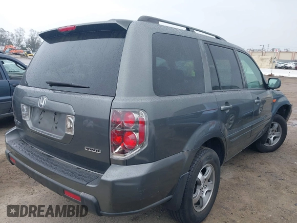 2007 Honda Pilot EX with VIN 2HKYF18497H500458, listed as a IAAI auction lot 41784273 with 114,454 mi miles. Bid and sale history available at carsss.com. Image 4.