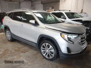 2019 GMC Terrain SLT with VIN 3GKALVEV4KL190571, listed as a IAAI auction lot 41570884 with 97,691 mi miles. Bid and sale history available at carsss.com. Image 1.