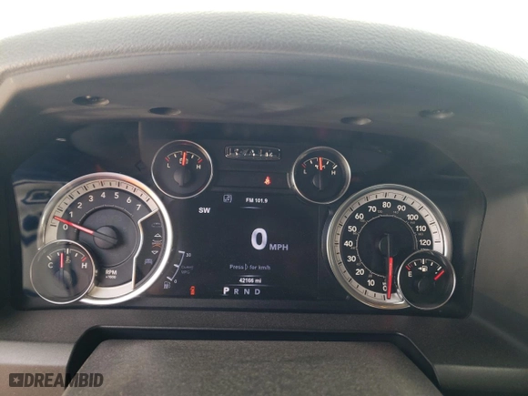 2017 Ram 1500 Big Horn with VIN 3C6RR7LT0HG703317, listed as a Copart auction lot 50734965 with 42,166 mi miles and Salvage Title. Bid and sale history available at carsss.com. Image 9.