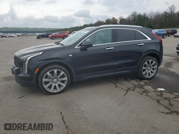 2021 Cadillac XT4 AWD Luxury with VIN 1GYFZBR4XMF014647, listed as a Copart auction lot 63800444 with 49,724 mi miles and Salvage Title. Bid and sale history available at carsss.com. Image 1.