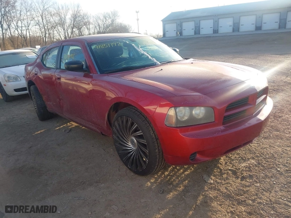 2008 Dodge Charger with VIN 2B3KA43R08H113348, listed as a IAAI auction lot 41851192 with 203,642 mi miles. Bid and sale history available at carsss.com. Image 1.