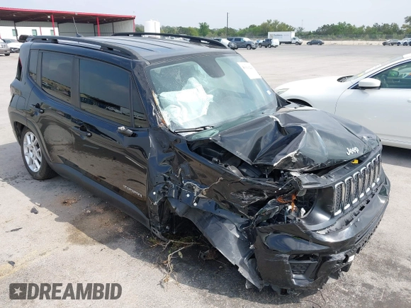 2020 Jeep Renegade Latitude with VIN ZACNJABB8LPL44436, listed as a IAAI auction lot 41919226 with 71,600 mi miles and . Bid and sale history available at DreamBid. Image 1.