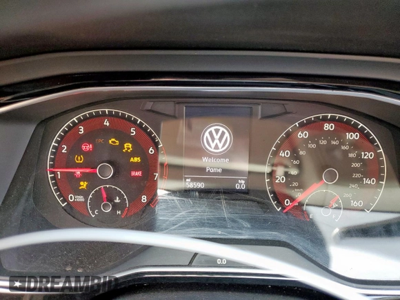 2019 Volkswagen Jetta S with VIN 3VWC57BU2KM046658, listed as a Copart auction lot 61465635 with 58,590 mi miles and Salvage title. Bid and sale history available at DreamBid. Image 9.