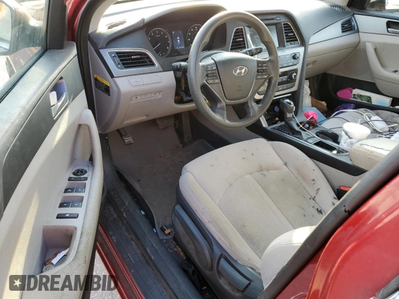 2016 Hyundai Sonata SE with VIN 5NPE24AF7GH360731, listed as a Copart auction lot 42288385 with 107,186 mi miles and Salvage Title. Bid and sale history available at DreamBid. Image 8.
