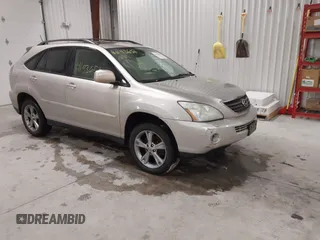 2007 Lexus RX 400h with VIN JTJGW31U272004112, listed as a IAAI auction lot 41193651 with 179,731 mi miles and . Bid and sale history available at DreamBid. Image 1.