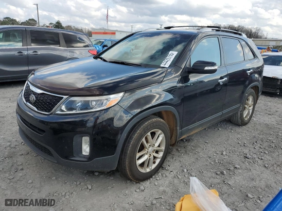 2014 Kia Sorento LX with VIN 5XYKT3A6XEG506909, listed as a Copart auction lot 44420755 with 0 mi miles and Salvage Title. Bid and sale history available at carsss.com. Image 1.