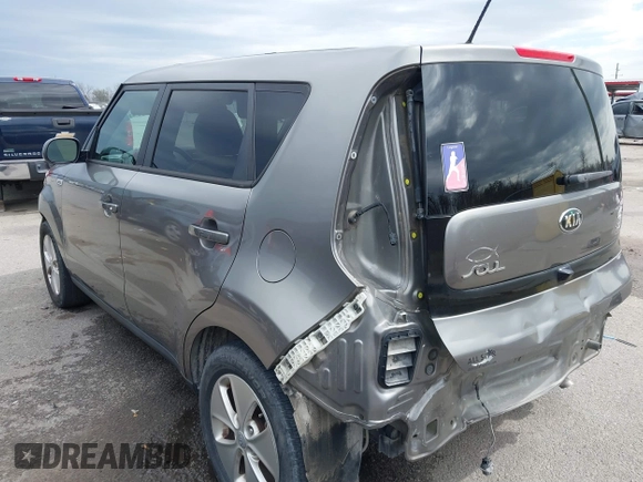2016 Kia Soul with VIN KNDJN2A25G7362103, listed as a IAAI auction lot 41686898 with 83,621 mi miles and . Bid and sale history available at DreamBid. Image 3.