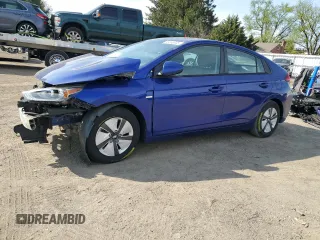 2019 Hyundai Ioniq Blue with VIN KMHC65LC0KU134755, listed as a Copart auction lot 53898845 with 86,930 mi miles and Salvage Title. Bid and sale history available at DreamBid. Image 1.
