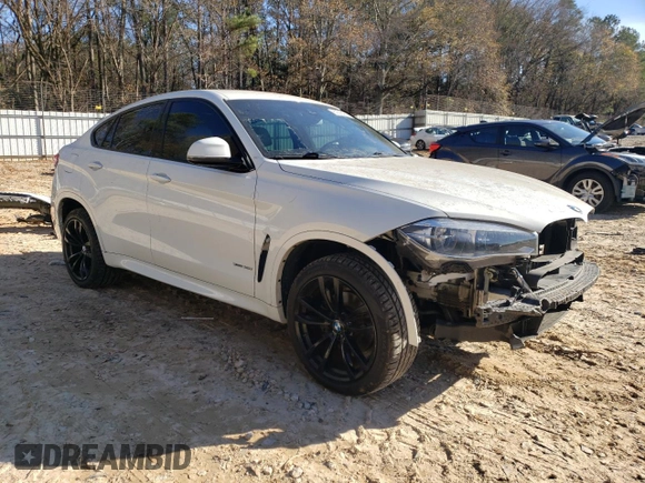 2017 BMW X6 xDrive35i with VIN 5UXKU2C33H0U28542, listed as a Copart auction lot 80585473 with 93,460 mi miles. Bid and sale history available at carsss.com. Image 4.