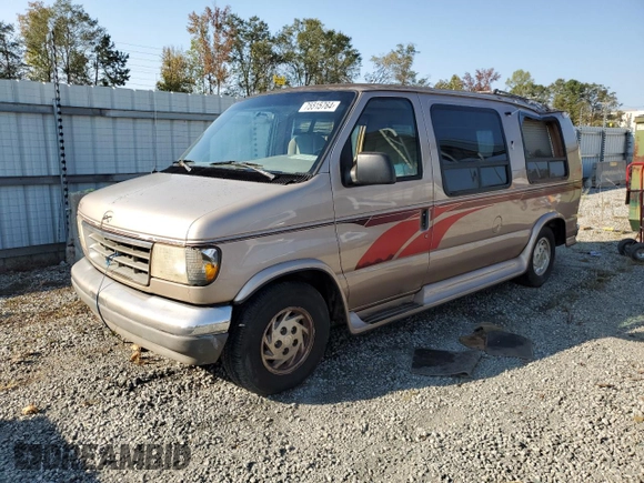 1993 Ford Econoline Cargo with VIN 1FDEE14N3PHA63541, listed as a Copart auction lot 75515764 with Not Provided miles and Salvage Title. Bid and sale history available at carsss.com. Image 1.