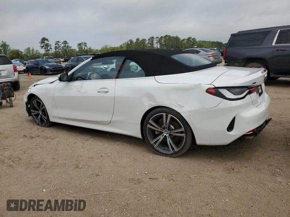 2023 BMW 4 Series 430i xDrive with VIN WBA43AT03PCL32501, listed as a Copart auction lot 49341915 with 18,375 mi miles and Salvage Title. Bid and sale history available at DreamBid. Image 2.