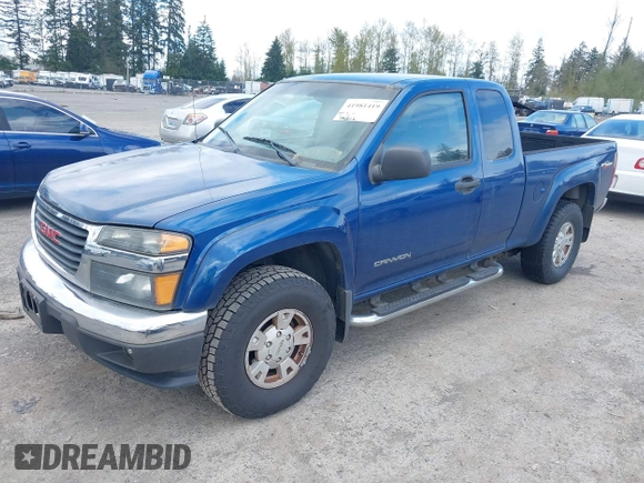2005 GMC Canyon SLE Z85 with VIN 1GTDT196558291075, listed as a IAAI auction lot 41981419 with 196,825 mi miles. Bid and sale history available at carsss.com. Image 2.
