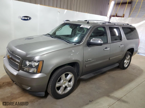 2012 Chevrolet Suburban LT with VIN 1GNSCJE05CR235421, listed as a Copart auction lot 44346845 with 256,874 mi miles and Clean Title. Bid and sale history available at carsss.com. Image 1.