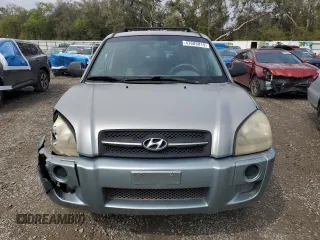 2005 Hyundai Tucson GL with VIN KM8JM12B05U223583, listed as a Copart auction lot 47685815 with 187,736 mi miles and Salvage Title. Bid and sale history available at carsss.com. Image 5.