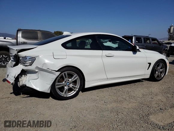 2015 BMW 4 Series 428i with VIN WBA3N7C54FK223828, listed as a Copart auction lot 62425555 with 72,399 mi miles and Salvage title. Bid and sale history available at DreamBid. Image 3.