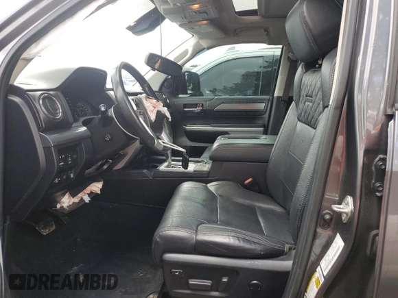 2021 Toyota Tundra Platinum with VIN 5TFAY5F17MX960813, listed as a Copart auction lot 56544055 with 99,592 mi miles and Salvage title. Bid and sale history available at DreamBid. Image 7.