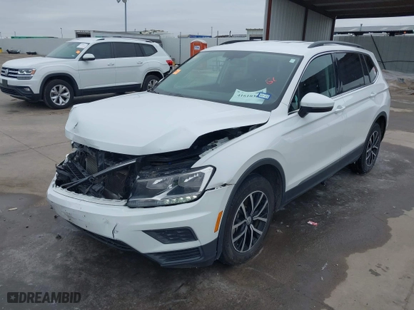 2021 Volkswagen Tiguan SE with VIN 3VV3B7AX0MM008938, listed as a IAAI auction lot 41610367 with 76,723 mi miles. Bid and sale history available at carsss.com. Image 18.