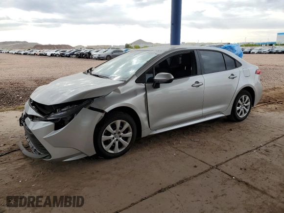 2025 Toyota Corolla LE z VIN 5YFB4MDE0SP241205, wystawiony jako Copart lot #52993435 z przebiegiem 2 638 mil mil oraz Szkoda całkowita • Salvage title. Historia ofert i sprzedaży dostępna na DreamBid. Obrazek 1.