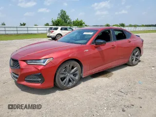 2021 Acura TLX w/A-Spec Package with VIN 19UUB5F56MA006043, listed as a Copart auction lot 57284725 with Not provided miles and Salvage title. Bid and sale history available at DreamBid. Image 1.