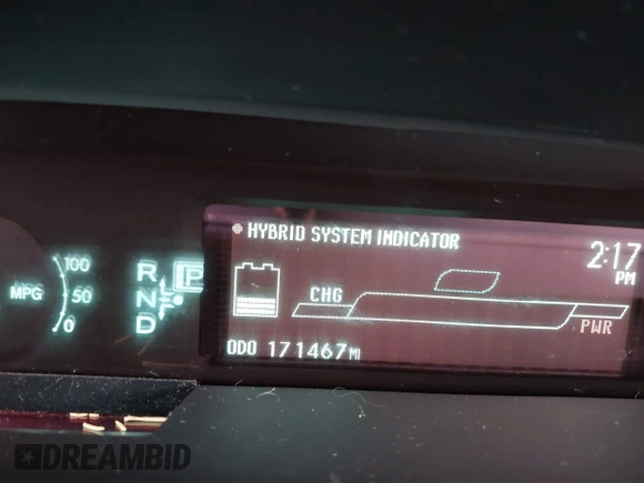 2011 Toyota Prius I with VIN JTDKN3DU3B5316961, listed as a IAAI auction lot 41667722 with 171,467 mi miles. Bid and sale history available at carsss.com. Image 16.