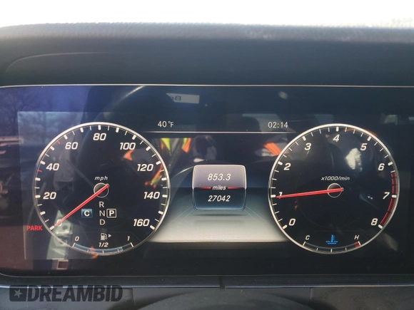 2020 Mercedes-Benz E-Class E 450 with VIN WDDZF6JB5LA731066, listed as a Copart auction lot 45364565 with 27,042 mi miles and Salvage Title. Bid and sale history available at carsss.com. Image 9.