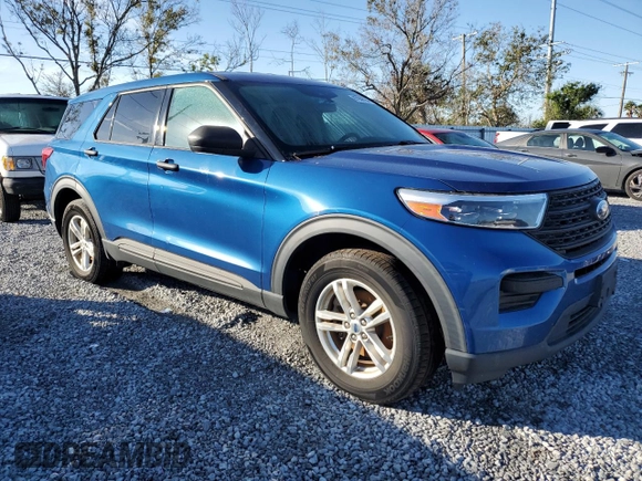 2022 Ford Explorer with VIN 1FMSK8BH4NGA00632, listed as a Copart auction lot 87356794 with 0 mi miles and Salvage Title. Bid and sale history available at carsss.com. Image 4.