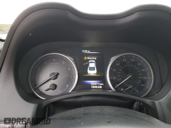 2017 Infiniti Q60 Premium with VIN JN1CV7EL7HM320062, listed as a Copart auction lot 46261505 with 100,971 mi miles and Salvage title. Bid and sale history available at DreamBid. Image 9.