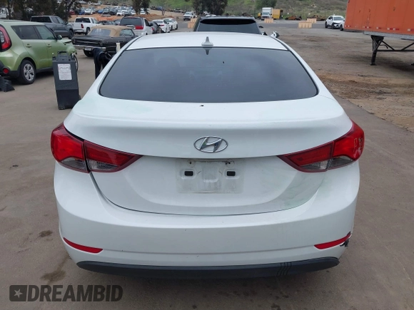 2016 Hyundai Elantra SE with VIN 5NPDH4AE6GH775864, listed as a IAAI auction lot 41870980 with 110,886 mi miles. Bid and sale history available at carsss.com. Image 16.