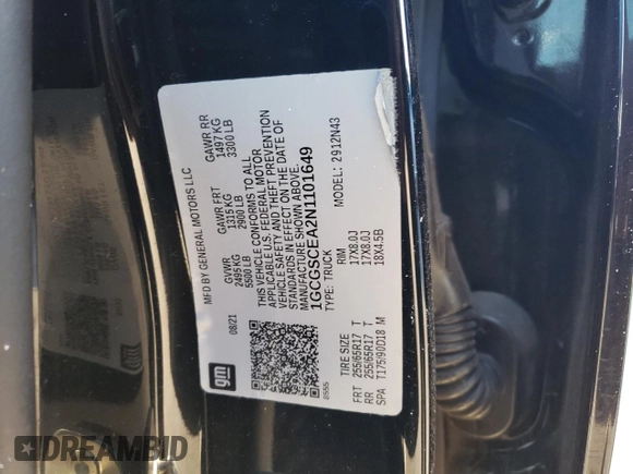 2022 Chevrolet Colorado 2WD LT with VIN 1GCGSCEA2N1101649, listed as a Copart auction lot 51707135 with 61,190 mi miles and Salvage title. Bid and sale history available at DreamBid. Image 14.