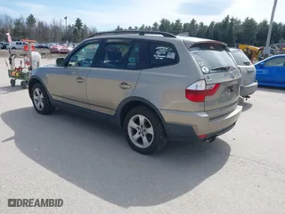 2007 BMW X3 3.0si with VIN WBXPC93467WF10021, listed as a IAAI auction lot 42009265 with 163,422 mi miles. Bid and sale history available at carsss.com. Image 3.