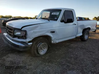 1995 Ford F-150 with VIN 2FTEF15N3SCA45637, listed as a Copart auction lot 84679054 with 0 mi miles and Salvage Title. Bid and sale history available at carsss.com. Image 1.