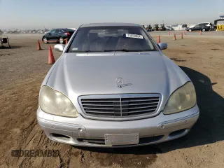 2001 Mercedes-Benz S-Class with VIN WDBNG75J81A143204, listed as a Copart auction lot 74850024 with 122,214 mi miles and Clean Title. Bid and sale history available at carsss.com. Image 5.