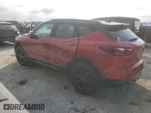 2022 Chevrolet Blazer RS with VIN 3GNKBERS7NS136492, listed as a Copart auction lot 74621974 with Not provided miles and Non repairable. Bid and sale history available at DreamBid. Image 2.